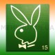Трафарет для мехенді "Playboy" 7х7 см