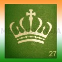 Трафарет для мехенді "Корона" 7х7 см